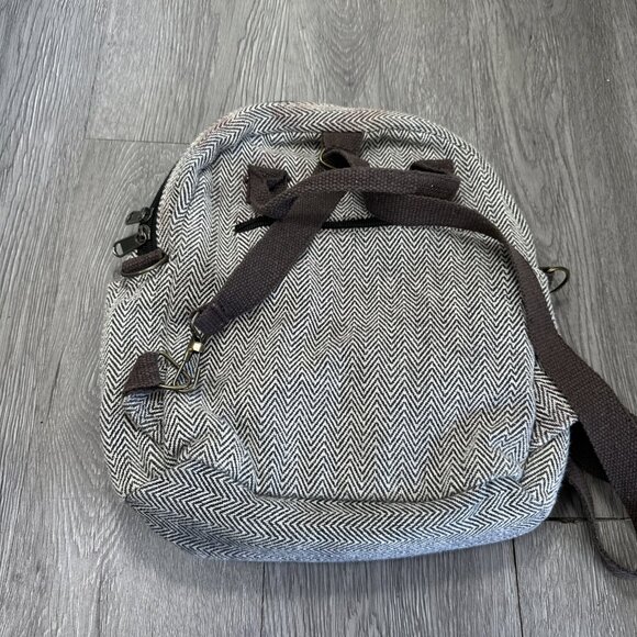 Handmade Pure Himalayan Hemp Backpack Travel Hippie Small Padded Compartment Med main image 4